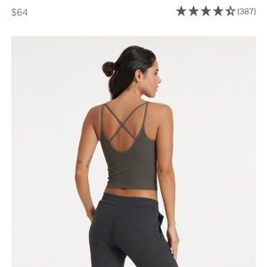 VUORI - Workout Top Size S; olive green